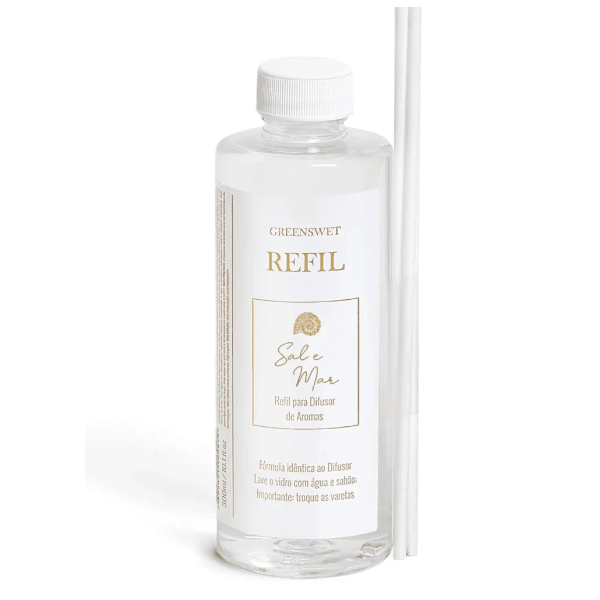 Refil Difusor De Aromas C Varetas Sal E Mar Greenswet