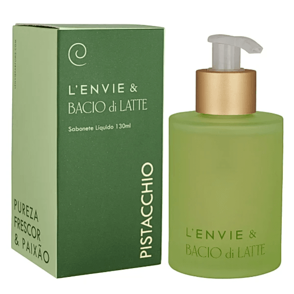 Sabonete Líquido Essência Pistacchio Bacio Di Latte 130ml Lenvie
