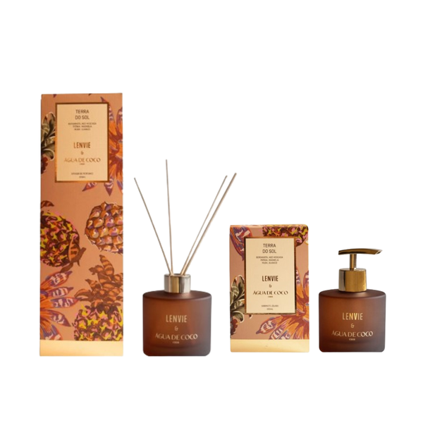 Difusor E Sabonete Terra Do Sol Lenvie E Água De Coco 200ml