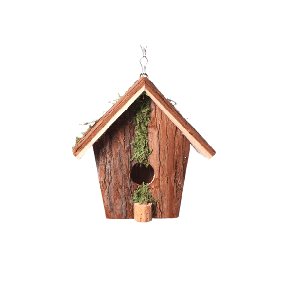 Casinha Natalina Pendente Rústica Madeira 17cm