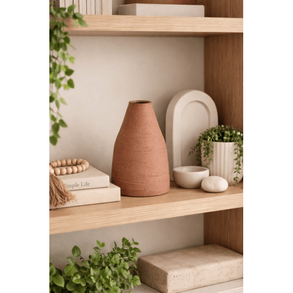 Vaso Decorativo Moderno Terracota 21cm