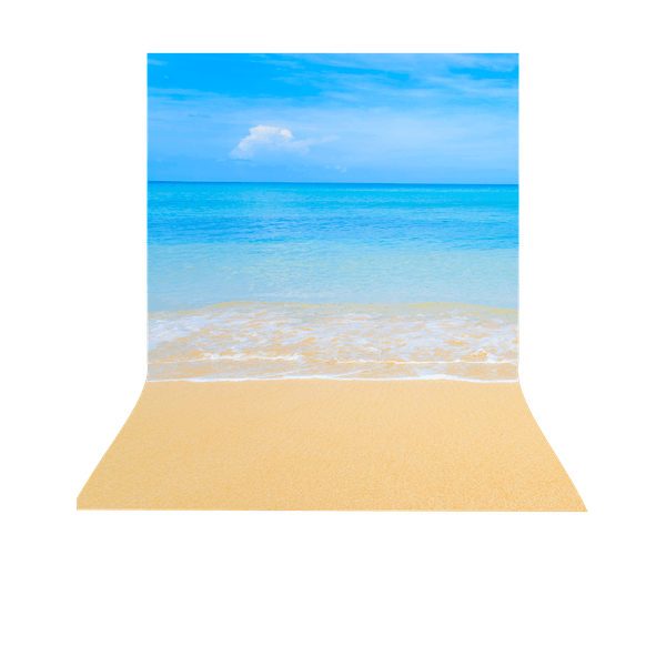 Fundo Fotográfico Praia 1,20 X 1,70 M Tecido Sublimado 3d