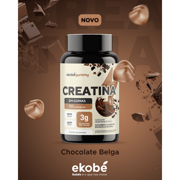 Kit com 6 (seis) - Creatina Gummy (Chocolate Belga)