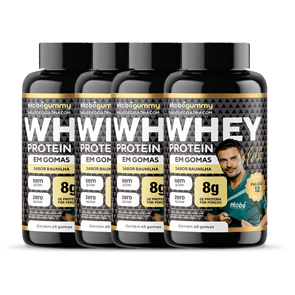 Kit com 4 (quarto) - Whey Protein - Edição Limitada Falcão