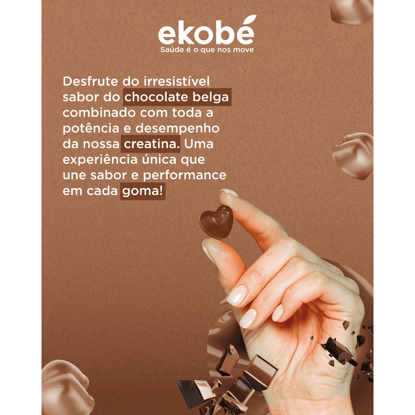 Kit com 6 (seis) - Creatina Gummy (Chocolate Belga)