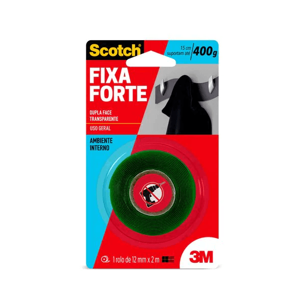 Fita Dupla Face Transparente (12mm x 2m)