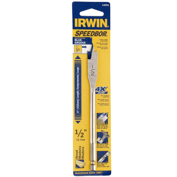Broca Chata para Madeira 1/2" Irwin