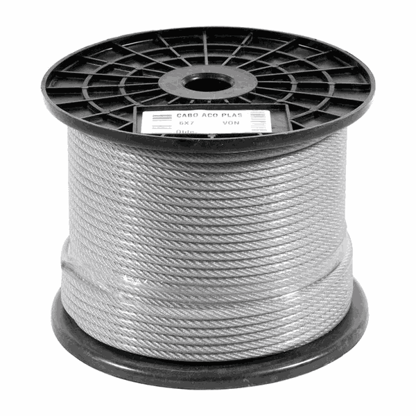 Cabo de Aço Galvanizado Plastificado 6,4mm (1/4")