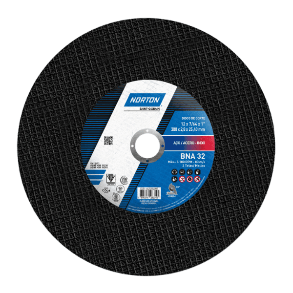 Disco de Corte 12" x 2,80mm x 1" - BNA 32 Norton