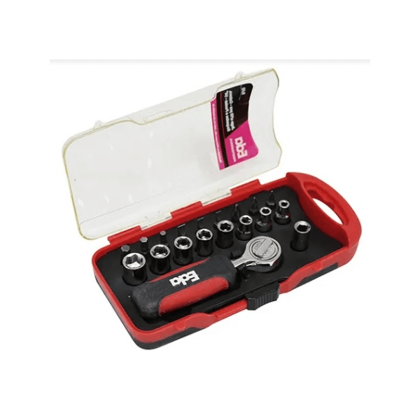 Kit De Ferramentas Catraca + Bits - 19 Peças