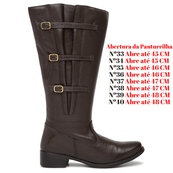 Bota Montaria Couro Legitimo