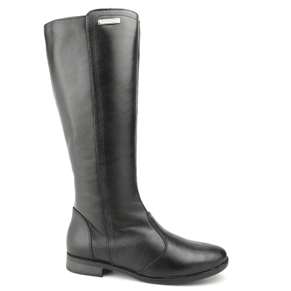 Bota Feminina Montaria Couro Legítimo Salto Baixo