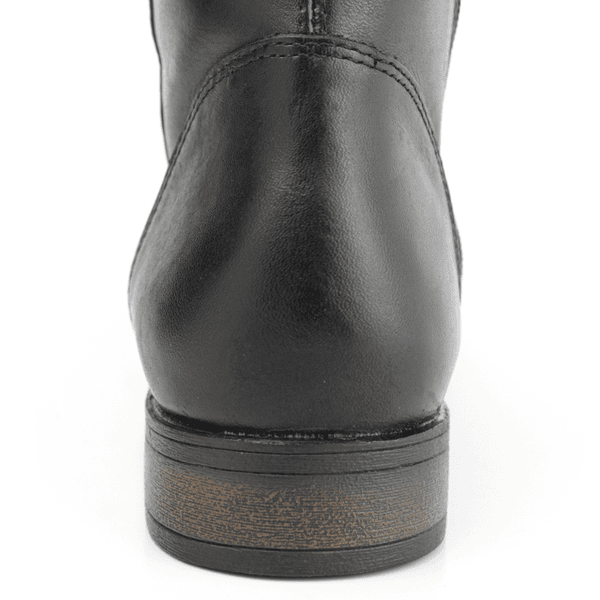 Bota Feminina Montaria Couro Legítimo Salto Baixo