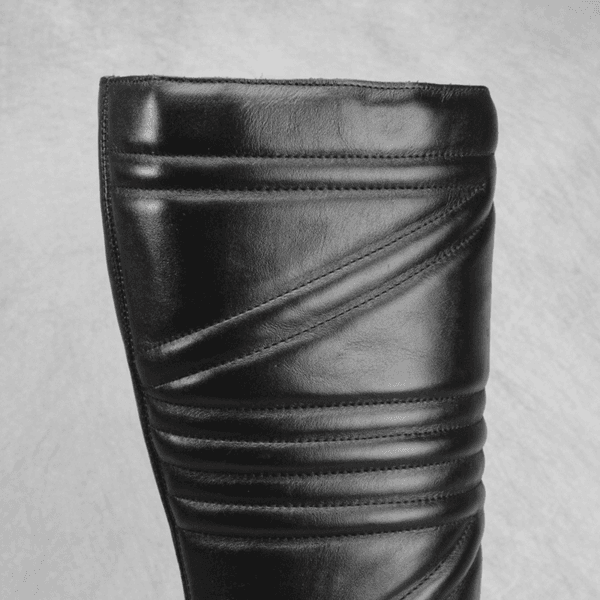 Bota Feminina Cano Alto Couro Legitimo Salto Alto