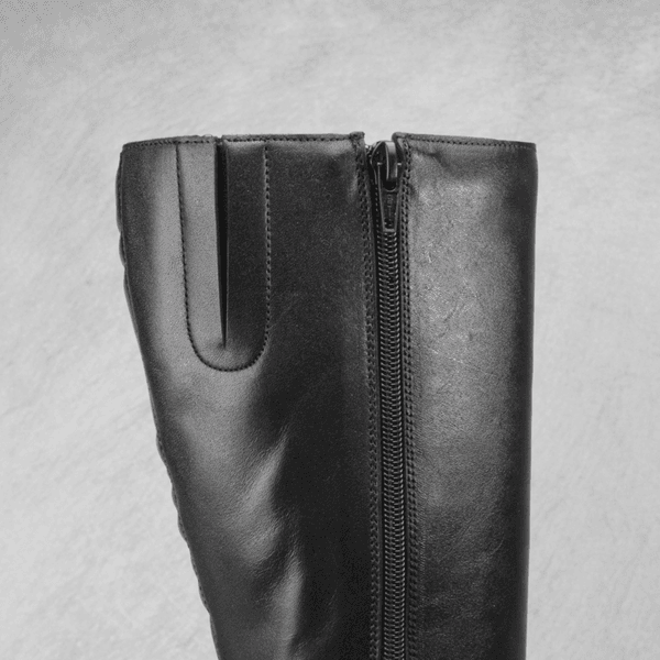 Bota Feminina Cano Alto Couro Legitimo Salto Alto