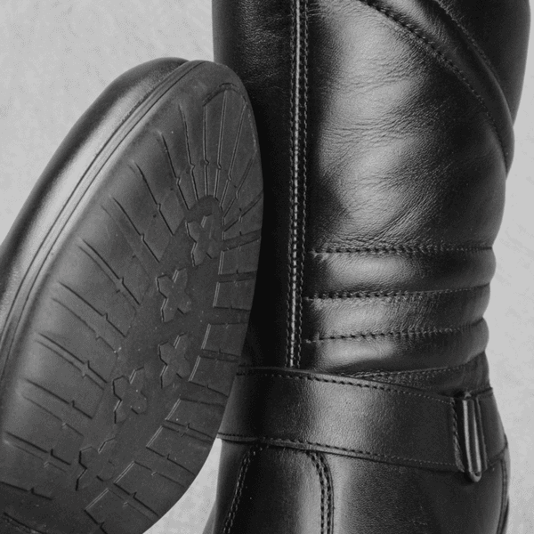 Bota Feminina Cano Alto Couro Legitimo Salto Alto