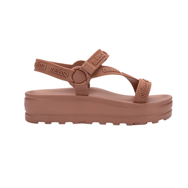 Melissa Sandália Stripes Platform M Lover - Marrom