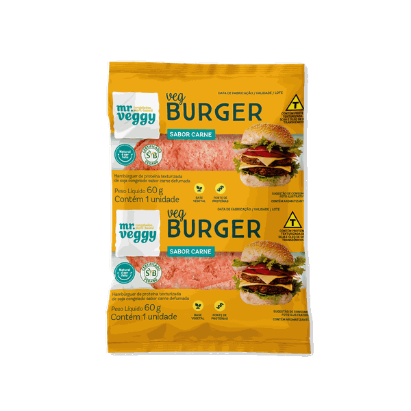 Hambúrguer Vegburger sabor carne (individual)