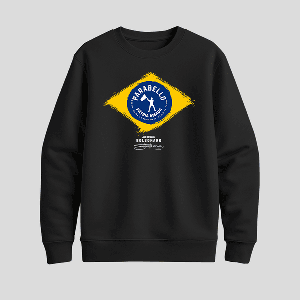 Moletom Parabello Brasil Forte Preto