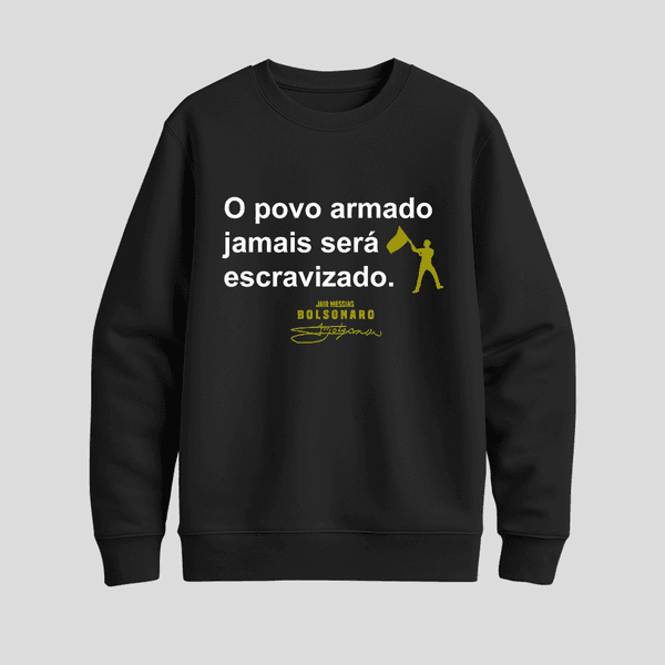 Moletom Parabello O Povo Armado Preto