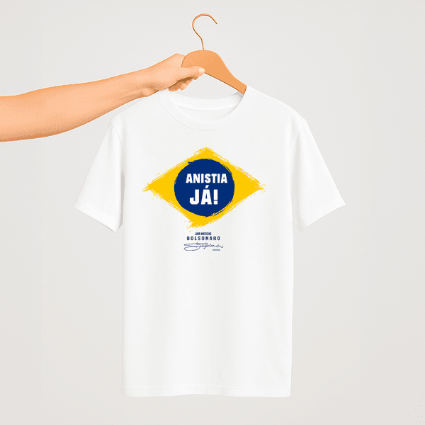 Camiseta Parabello Anistia Já Branca