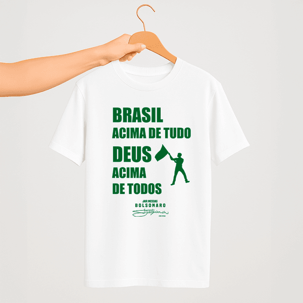 Camiseta Parabello Brasil Acima de Tudo Branca