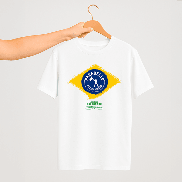 Camiseta Parabello Brasil Forte Branca 