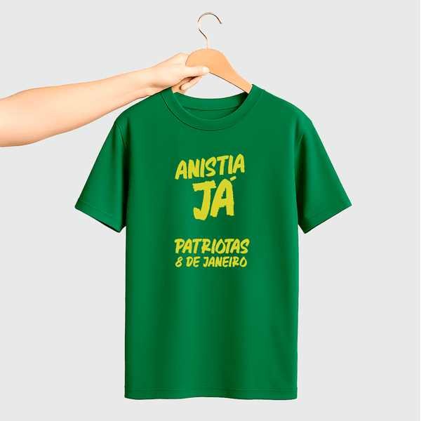 Camiseta Parabello Patriotas Anistia Já Verde