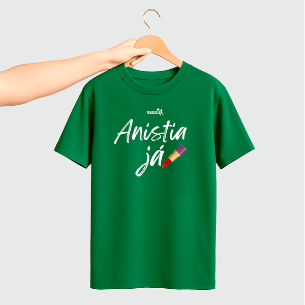 Camiseta Parabello Batom Anistia Já Verde