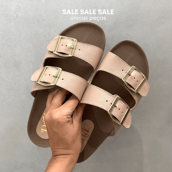 Sandália Papete Nude