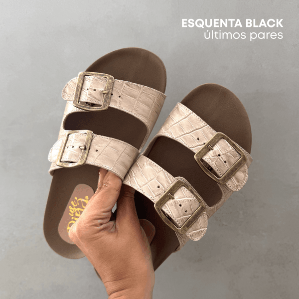 Sandália Papete Croco Off 