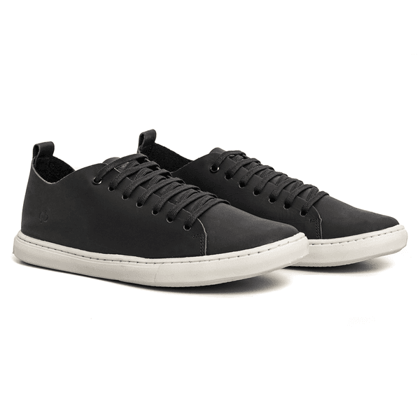 Tenis Quebec Audi Preto em Couro Quebec