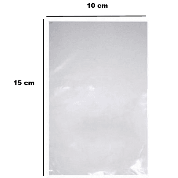Saco Plástico PE 10x15cm Transparente 1kg-006 loja embalagens sabrina