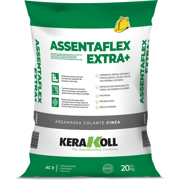 Argamassa Kerakoll Assentaflex Extra+ 20Kg - Cinza