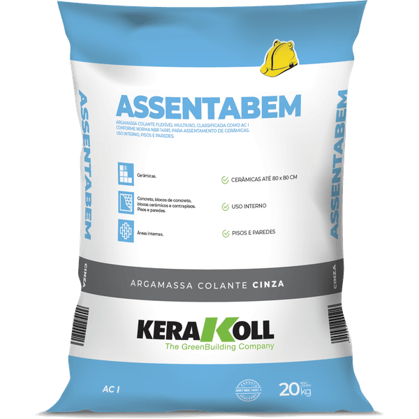 Argamassa Kerakoll Assentabem 20Kg - Cinza