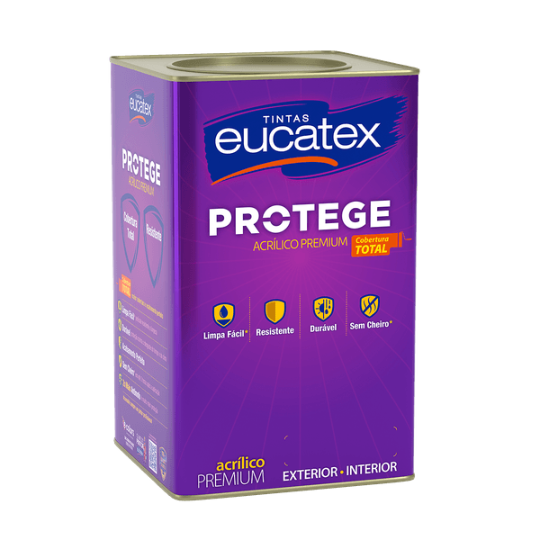 Tinta Eucatex Protege Acrílico Premium - 18L (Cores)