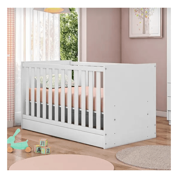 BERÇO MINI CAMA DOCE SONHO 1344 BCO/BCO QMOVI