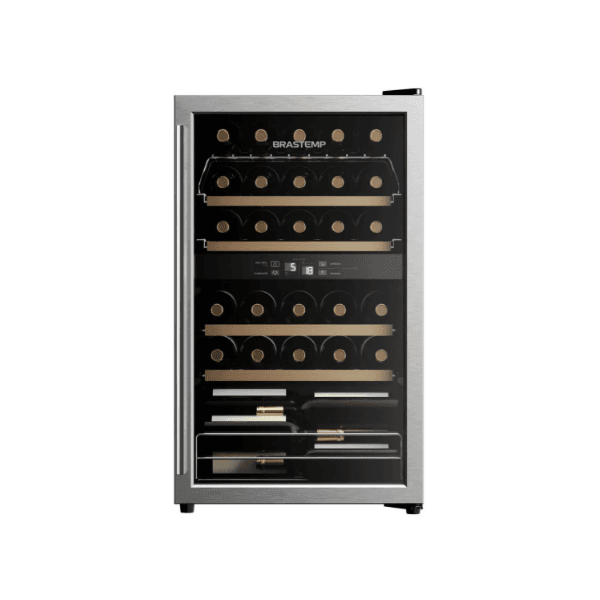 ADEGA BRASTEMP CLIMATIZADA DUAL ZONE 33 GARRAFAS