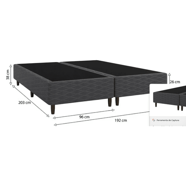BASE BOX CASAL KING MADRI 1,93X2,03 UMAFLEX