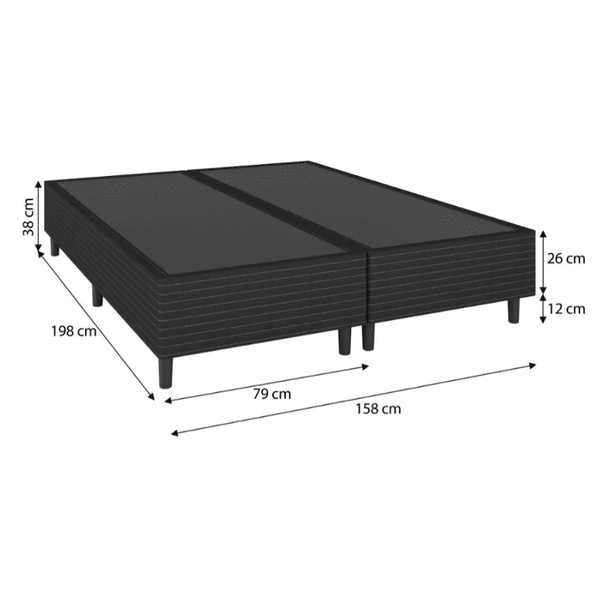 BASE BOX QUEEN MADRI 1,98X1,58 UMAFLEX (PAR)