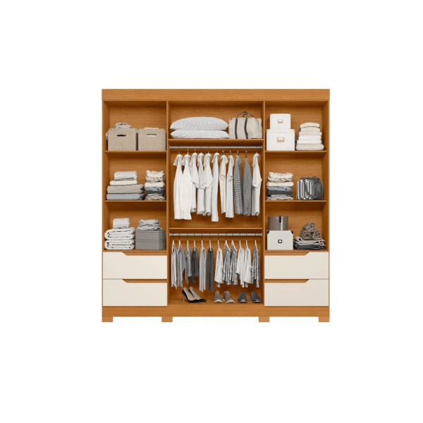 GUARDA ROUPA VIVACCE CINANAMOMO OFF WHITE ALBATROZ