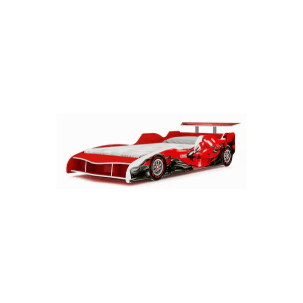 CAMA INFANTIL CARRO F1 090 VERMELHO - GELIUS
