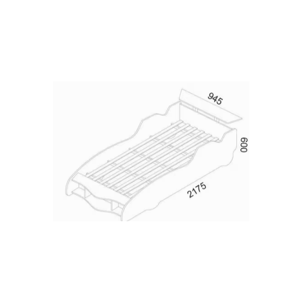 CAMA INFANTIL CARRO F1 090 VERMELHO - GELIUS