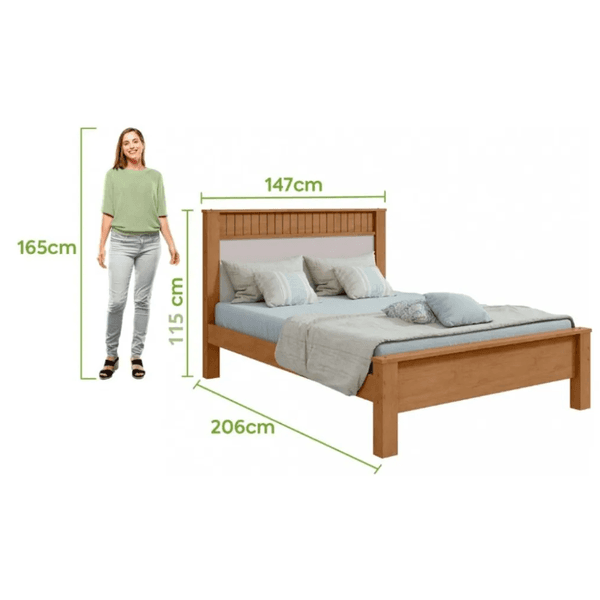 CAMA LOPAS CASAL 1,40 ATHENAS 2022 AMENDOA CLEAN/OFF WHITE