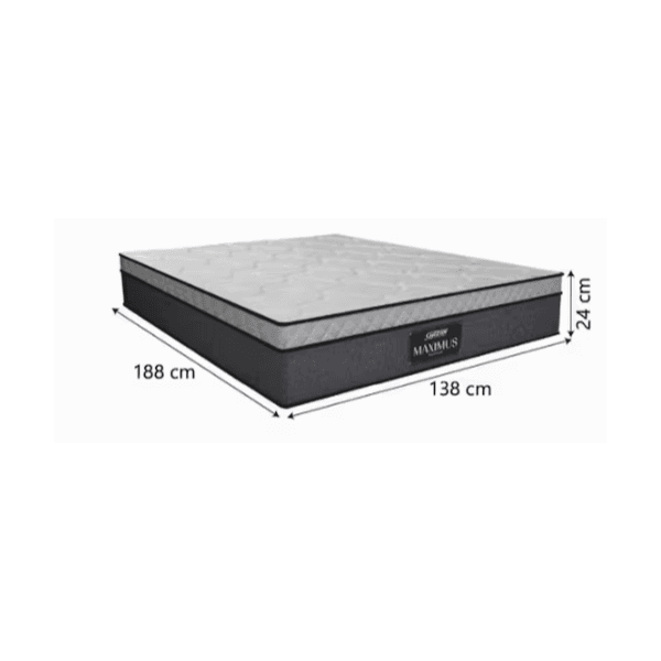 COLCHÃO CASAL CARBON138 X 188 PILLOW IN MOLAS ENSACADAS