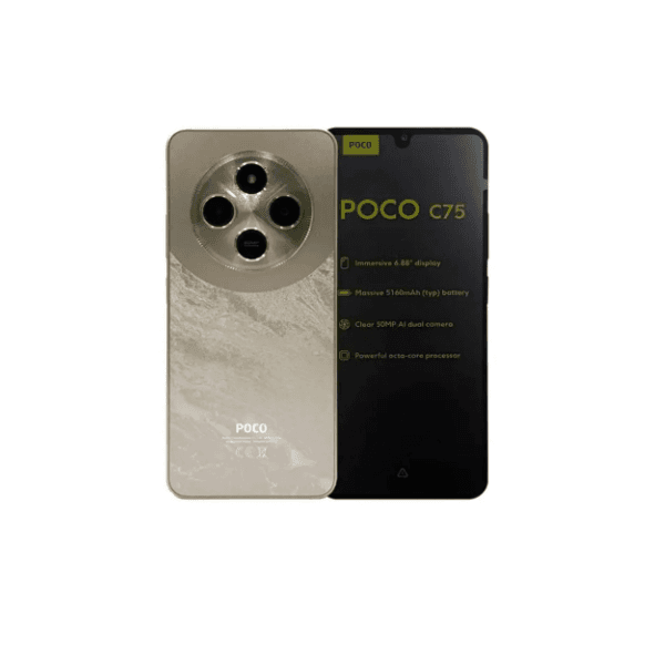 CELULAR XIAOMI POCO C75 256GB 8GB RAM DOURADO