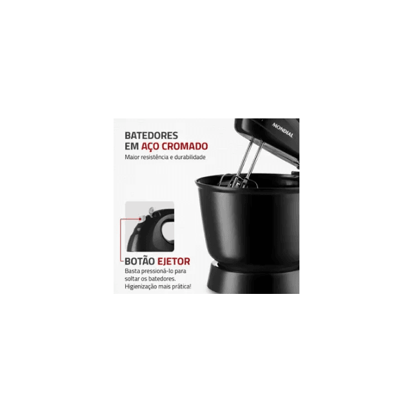 BATEDEIRA MONDIAL PRÁTICA B-44-B 3,6L PRETA 400W 220V