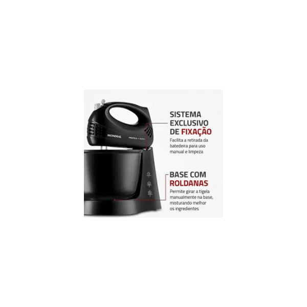 BATEDEIRA MONDIAL PRÁTICA B-44-B 3,6L PRETA 400W 220V