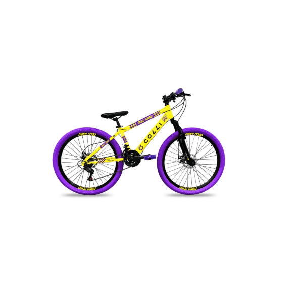BICICLETA COLLI COLLI GRAU ARO 26 F.DISCO 21V AMARELO FOSCO