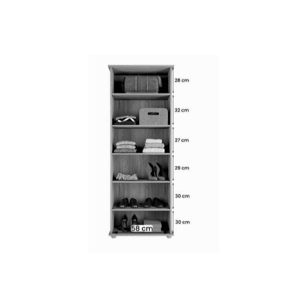 MULTIUSO CORDOBA 2 PORTAS MEL MOVEIS PRIMUS